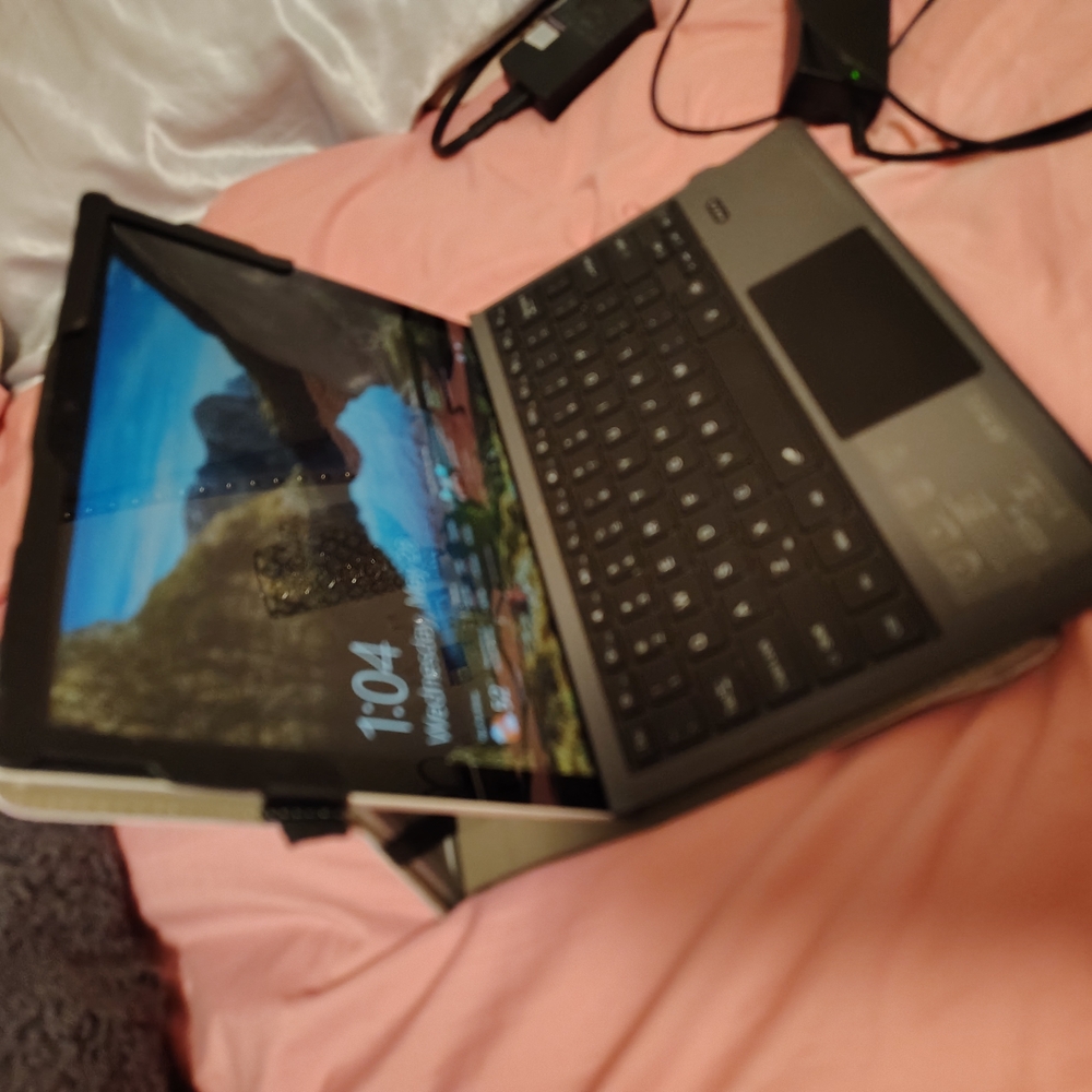Black and Gray Laptop with Keyboard